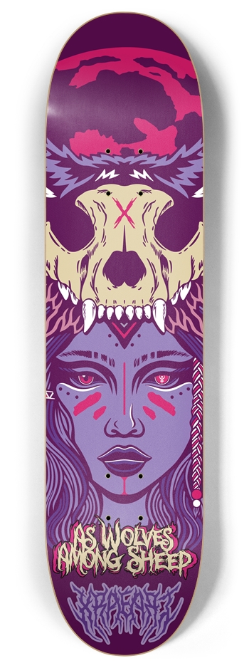 As Wolves Among Us 8 inch Skate Deck 8 Inch Skateboard Deck