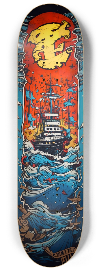 Ghost Ship Skateboard 8-1/4 Skateboard Deck
