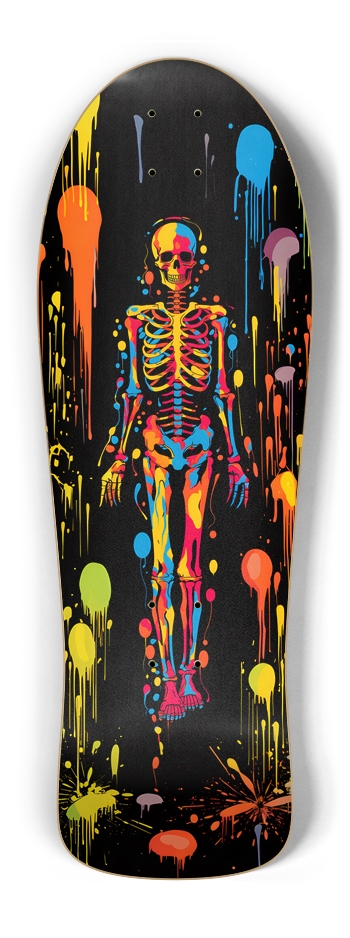 Colorful life Custom Skateboard Old School Shape
