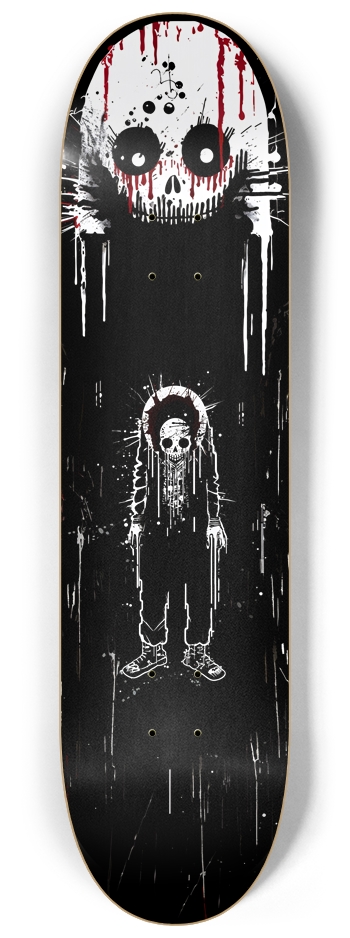 Slender Steve Custom Skateboard 8-1/4 Skateboard Deck