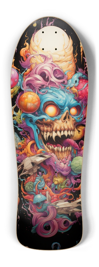 Demon Dreams Custom Skateboard Old School Shape