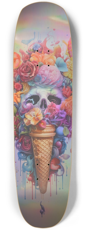 Pushing up Daisies Custom Skateboard Square Nose
