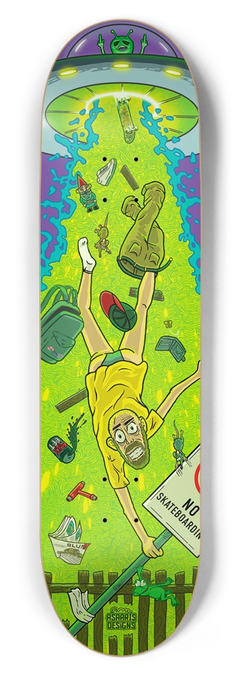 Abducted 8.5" GLOW 8-1/2 Skateboard Deck