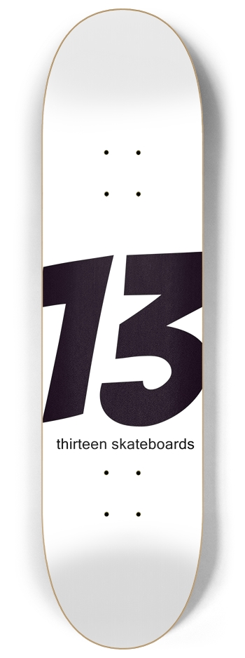 13 - Thirteen Skateboards 8-1/4 Skateboard Deck