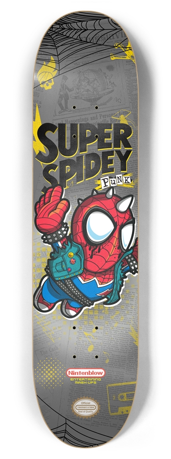 Spidey Punk 7/8 7-7/8 Skateboard Deck