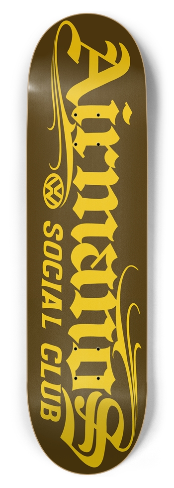 AIRMANOS ON BROWN 8-3/4 Inch Skateboard