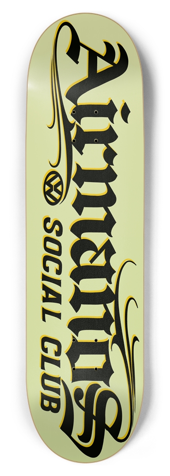 AIRMANOS ON OFF WHITE 8-3/4 Inch Skateboard