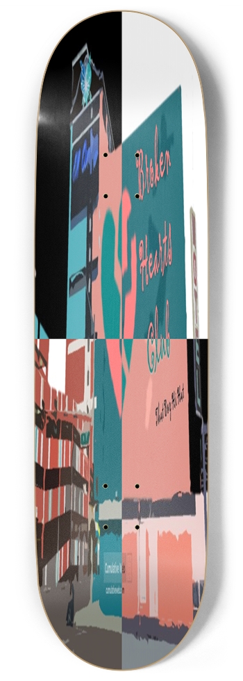 Broken Hearts Club 9 Inch Skateboard