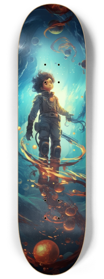 Lost in Space Glow-in-the-dark Skateboard 8-1/4 Skateboard Deck