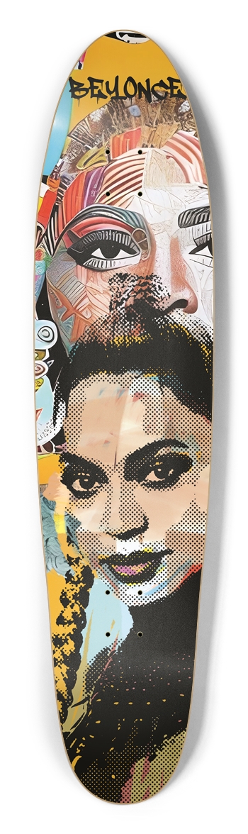 B n°3 painting Longboard Longboard Shape