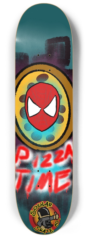 Pizza Time 8-1/4 Skateboard Deck