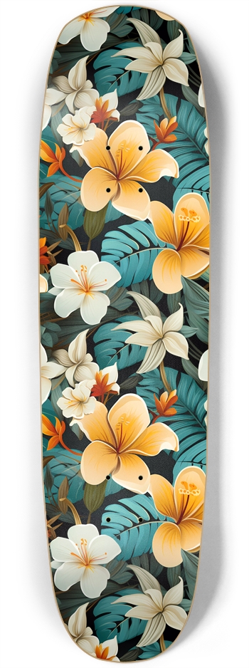 Yellow Plumeria 1 Board Square Nose