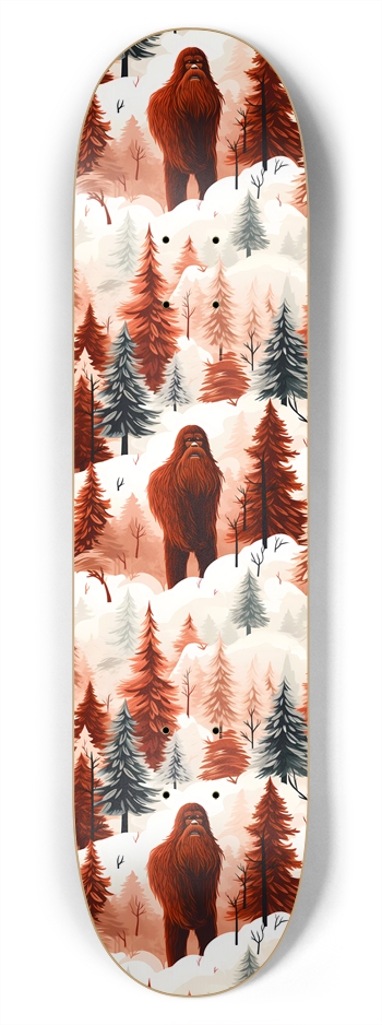 Sasquatch Pattern 1 Skateboard 7-3/4 Skateboard Deck