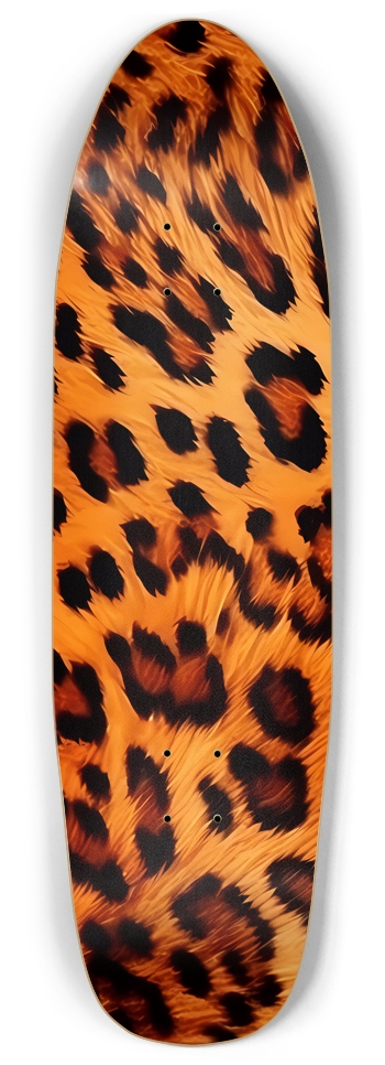 Leopard Skin 1 Skateboard Punk Nose Pool Shape