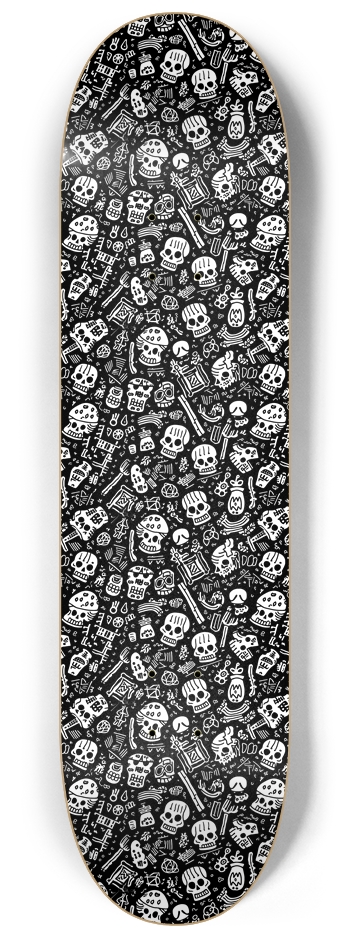 Boneyard Pattern 1 Skateboard 8-1/4 Skateboard Deck