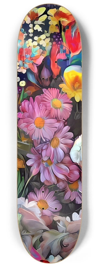 Abstract Floral Pattern 1 Skateboard 8-1/4 Skateboard Deck