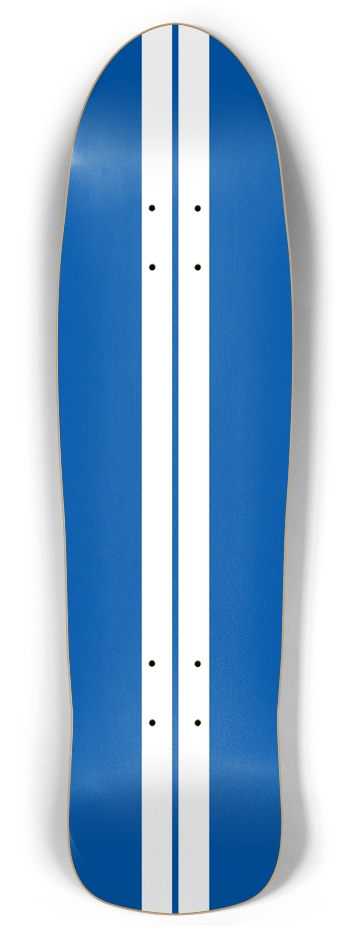 USA Racer Blue Skateboard Retro Rocket