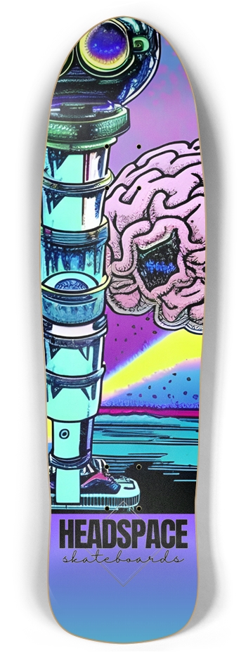 8.5 Big tail with a punk nose and medium concave Retro Rocket