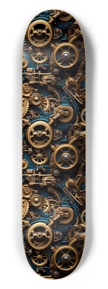 Mechanical Pattern 2 Skateboard 7-1/2 Skateboard Deck