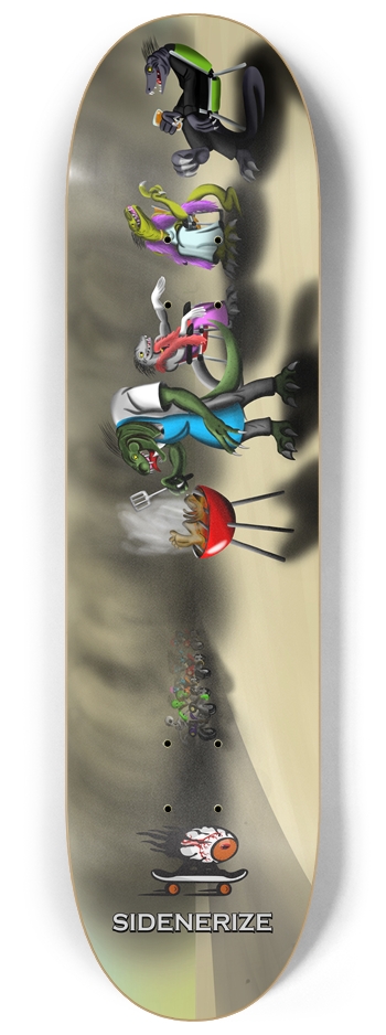SIDENERIZE LIZARD PEOPLE 8-1/4 Skateboard Deck