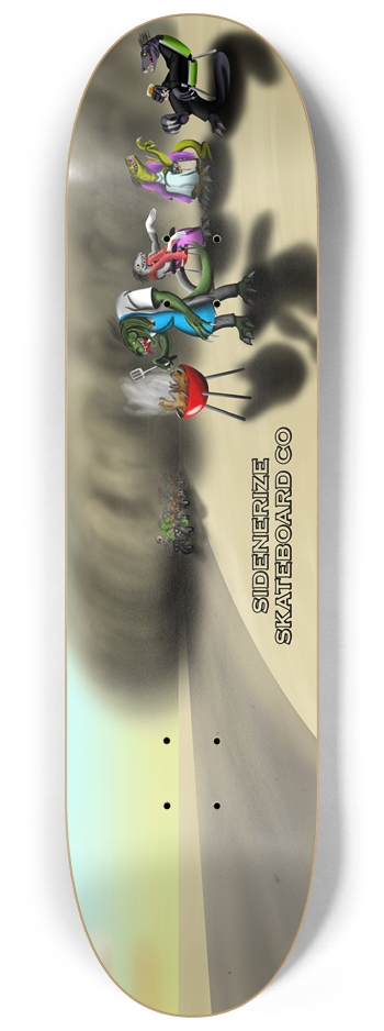 SIDENERIZE LIZARD PARTY 8-1/4 Skateboard Deck