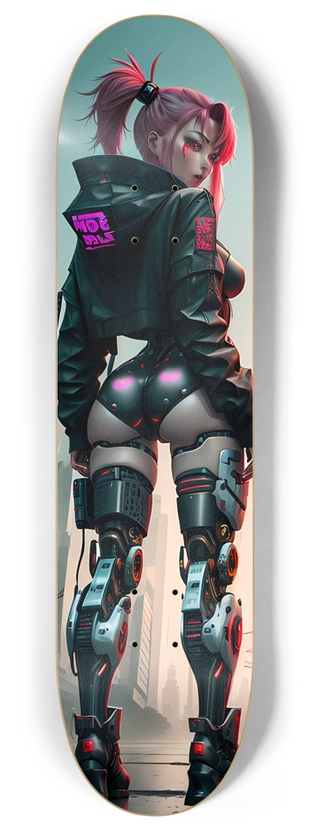 Cyberpunk Girl Skateboard 8 Inch Skateboard Deck