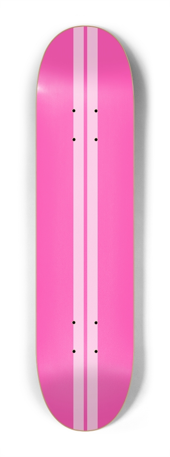 Pink Girl Racer Skateboard 7-1/4 Mini/Kid Skateboard