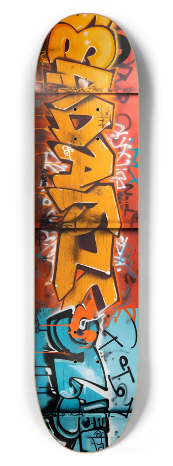 AI Graffiti Skateboard 7-5/8 Skateboard Deck