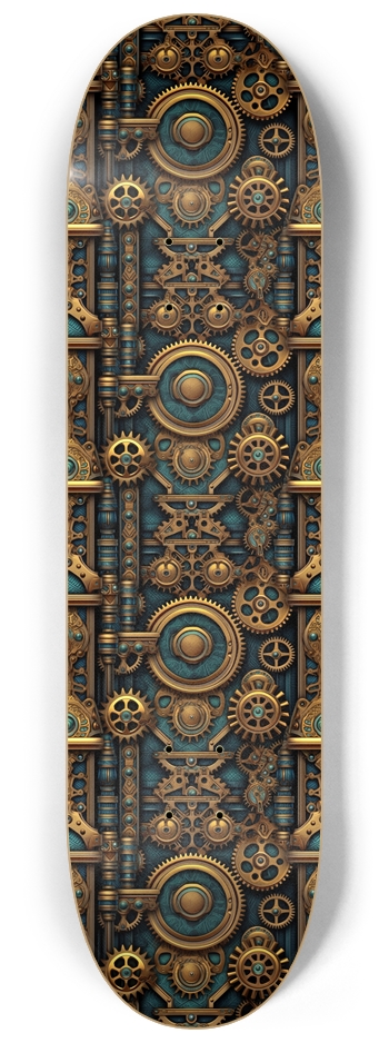 Steampunk Pattern 1 Board 8-1/4 Skateboard Deck