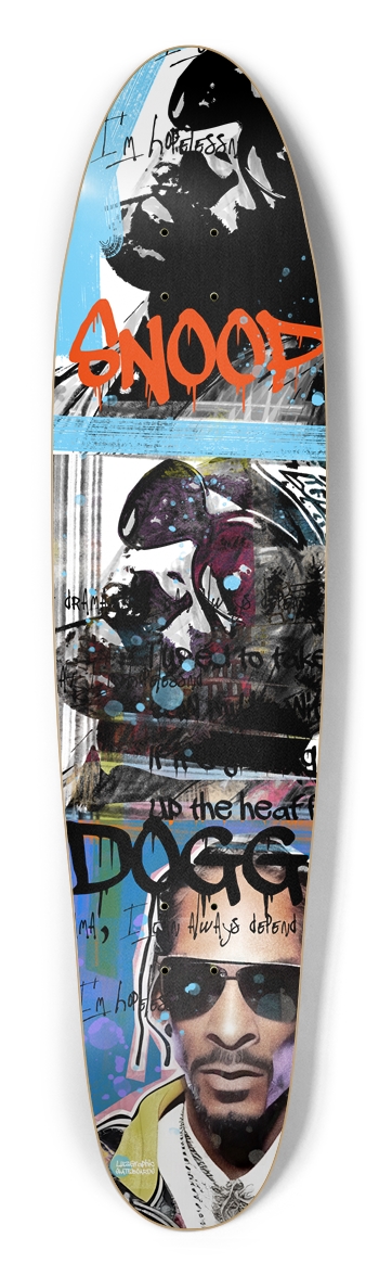 Rapper n°10 Drawings Longboard Longboard Shape