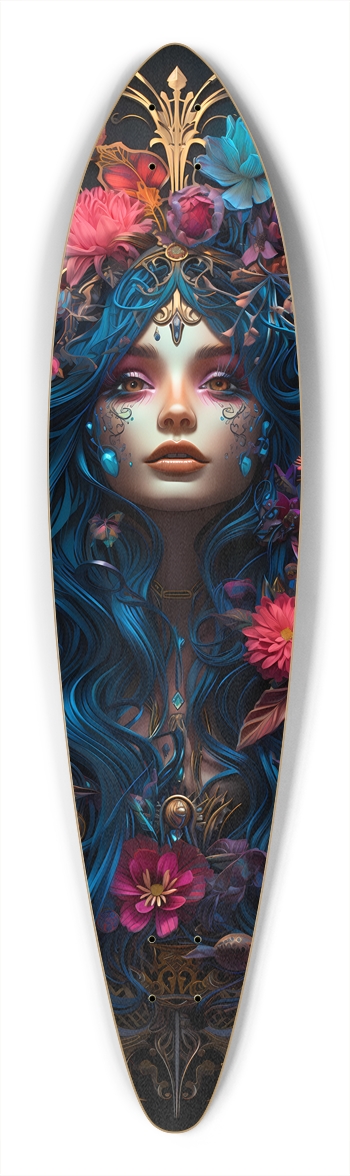 Neon Victorian Longboard Pintail Longboard