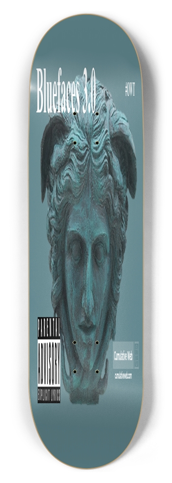 Bluefaces 3.0 #kingAhkeem #skateboardteamsports 8-1/2 Skateboard Deck