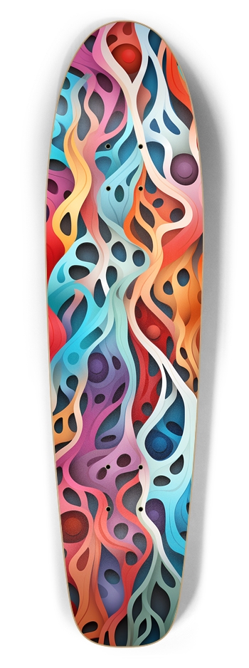 Rainbow Roots Skateboard Bottle Tail