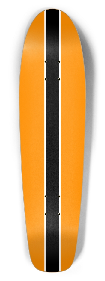 Racing Orange Skateboard Bottle Tail