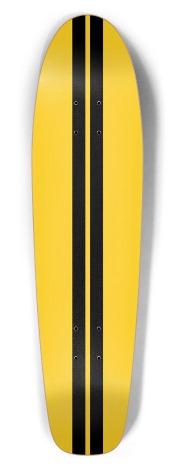 Racer Yellow Skateboard Bottle Tail