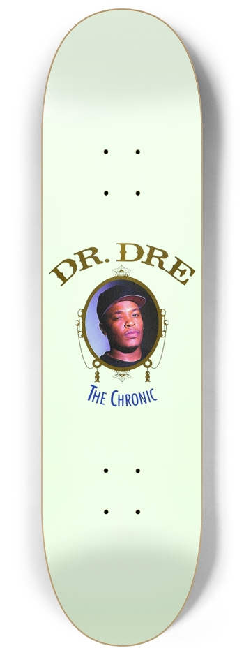 Dr. Dre The Chronic Glow In The Dark Skateboard  8-1/4 Skateboard Deck