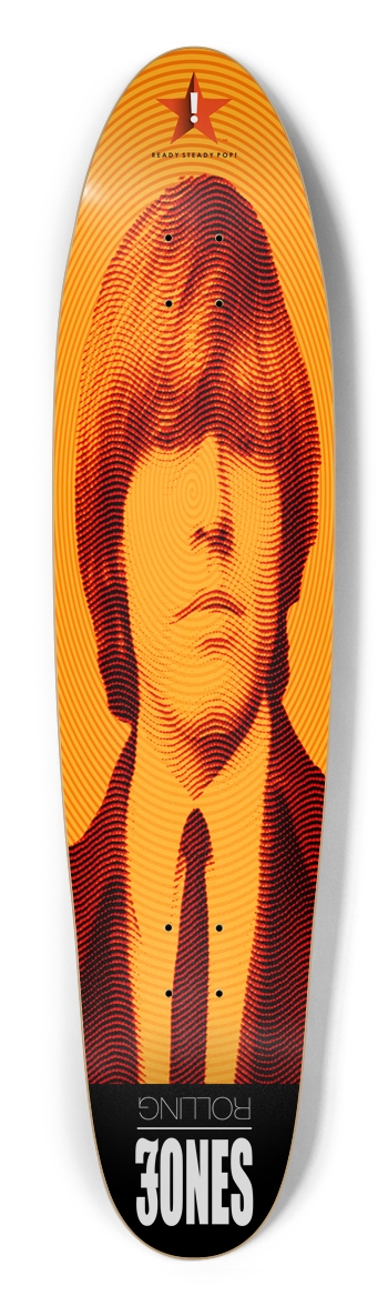 Rolling Jones (Fillmore) Custom Longboard Deck Longboard Shape