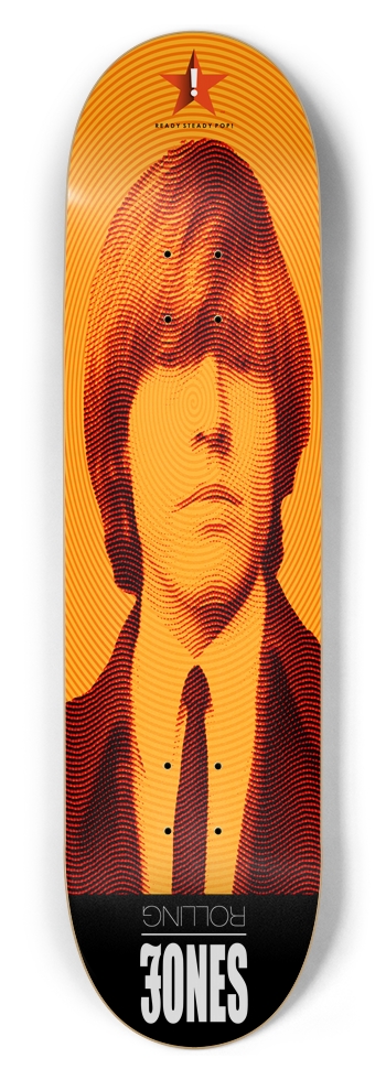 Rolling Jones (Fillmore) 8.5" Custom Popsicle Deck 8-1/2 Skateboard Deck