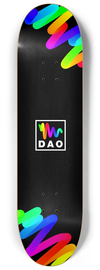 SquiggleDAO - Logo 8-1/4 Skateboard Deck