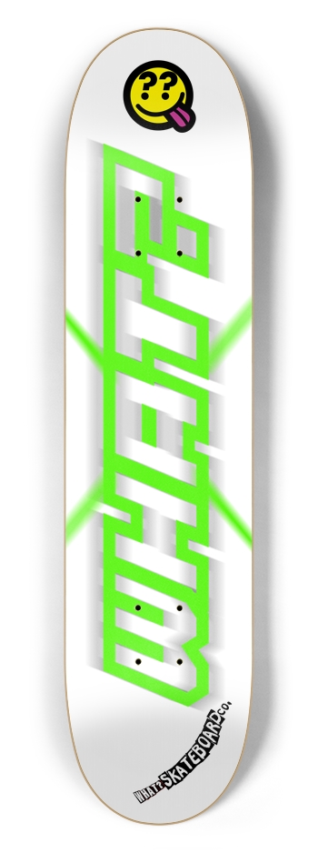WHAT? X Board 7-1/2 Skateboard Deck