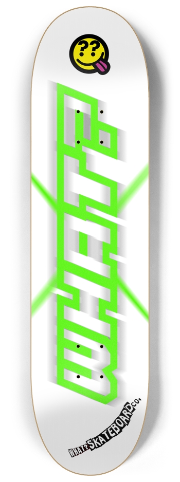 WHAT? X Board 8-1/4 Skateboard Deck