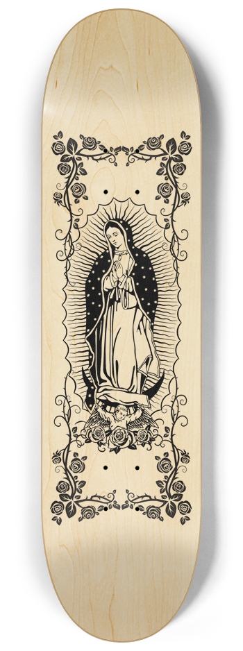 Lupita Virgin De Guadalupe Custom Skateboard 8-1/4 Skateboard Deck