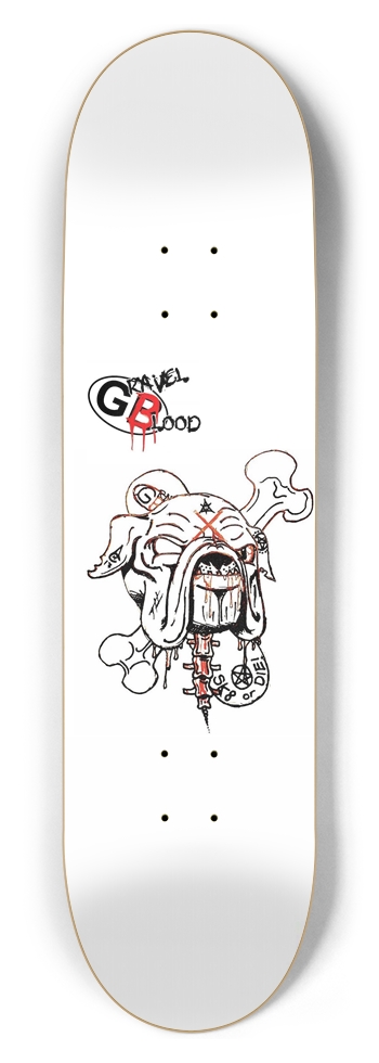 8.5 Gravel Blood - Bulldog 8-1/2 Skateboard Deck