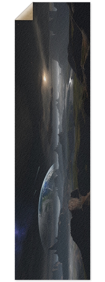 Custom Griptape Space #0027 9 x 33 Inch Griptape