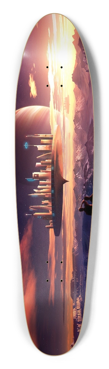 Longboard Shape Artwork #0003 Longboard Shape