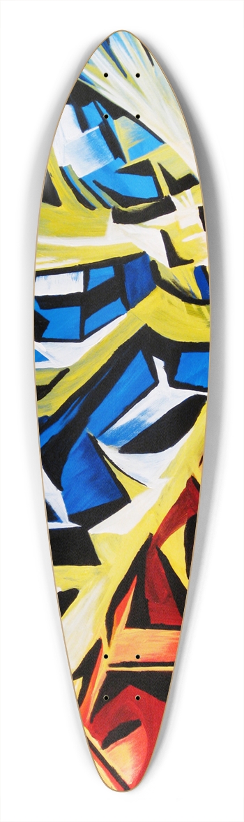 Custom Longboard Artwork #0003 Pintail Longboard