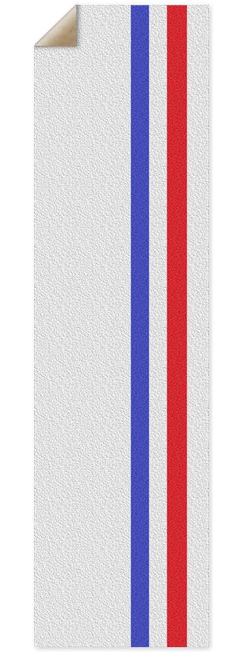 Custom Griptape Red & Blue Racing Strips 9 x 33 Inch Griptape