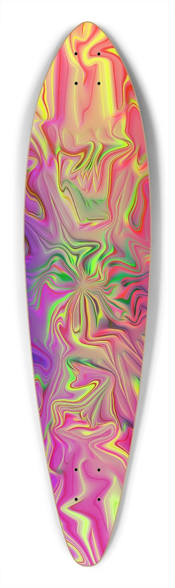 Custom Longboard Artwork #0002 Pintail Longboard