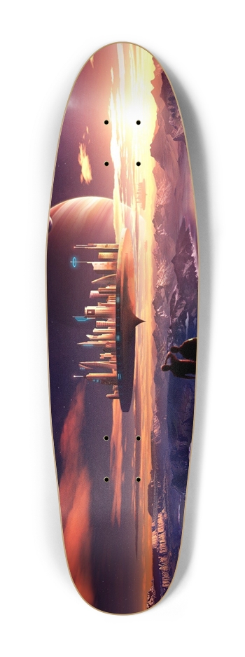 Cruizer Shape Skateboard Space #0002 Cruiser Shape