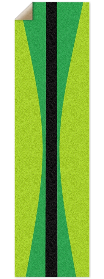 Custom Griptape Dual Green Surf Up 9 x 33 Inch Griptape